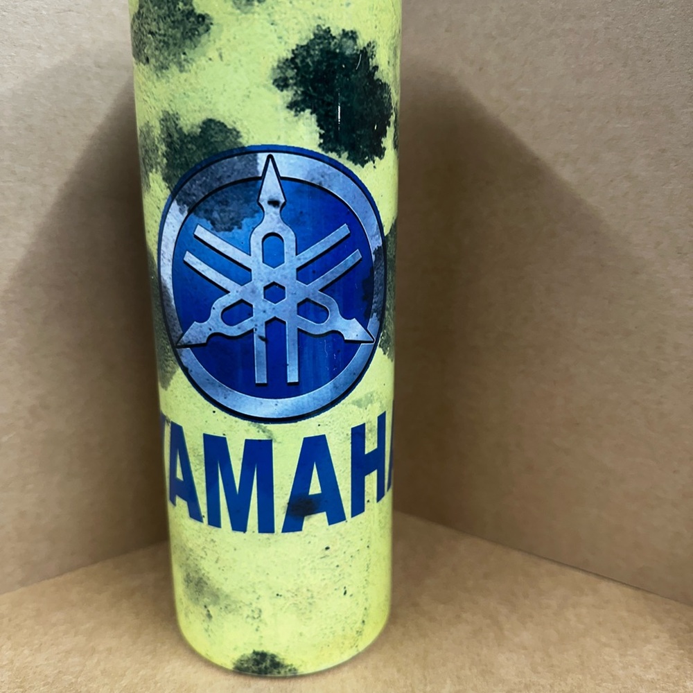 Yamaha Blue and Yellow Water Bottle for Dining